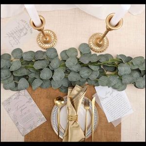 4 Pack Eucalyptus Garland Greenery Eucalyptus Vines Faux Strands Decor ~ New